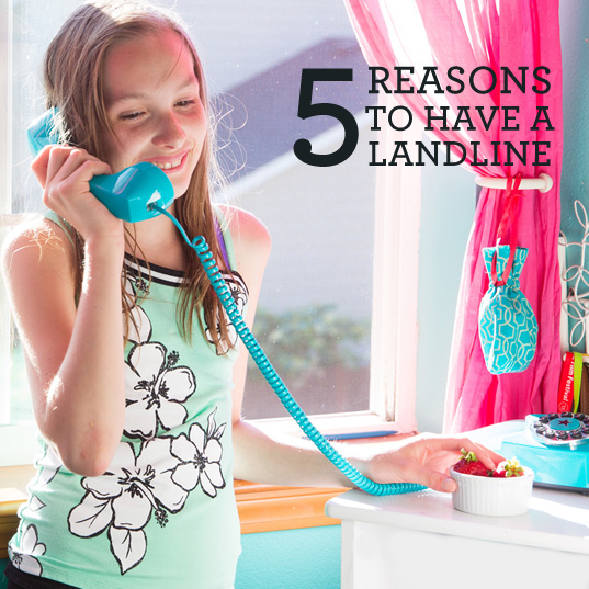 5 reasons to have a landline. Click here for more information.