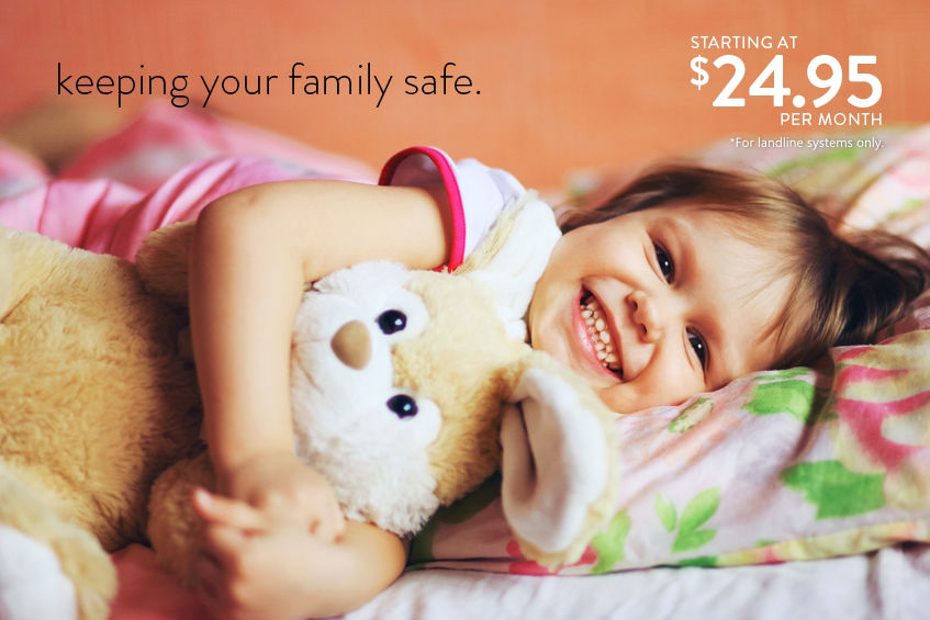 Keep your family safe with a monitored alarm system. Wireless home alarm packages starting at $24.95 per month. Click here.
